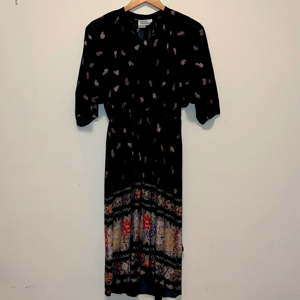 80s Vintage Flowery Dress